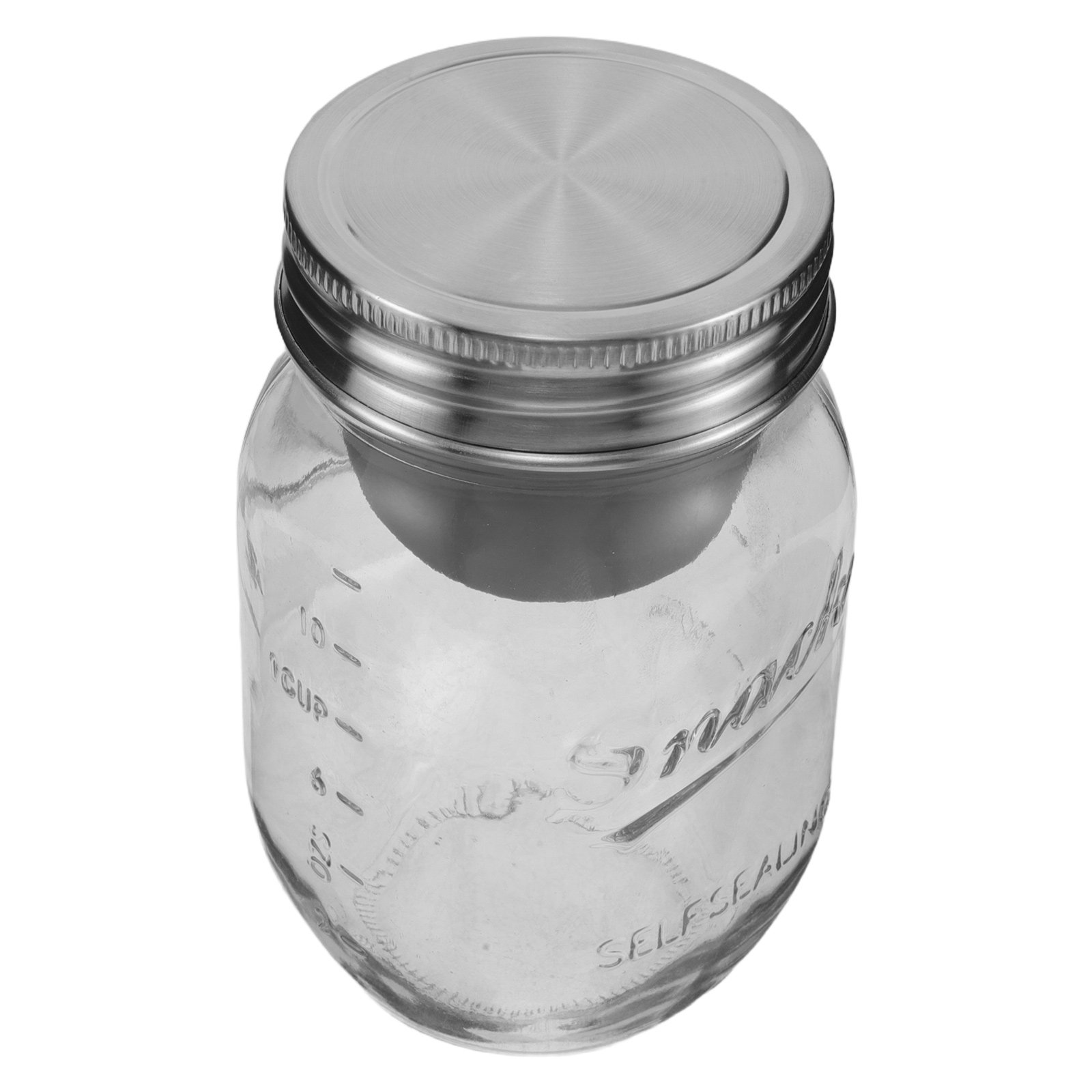 Meal Prep Jar Salad - Glass Salad Jars 16Oz Leakproof Airtight