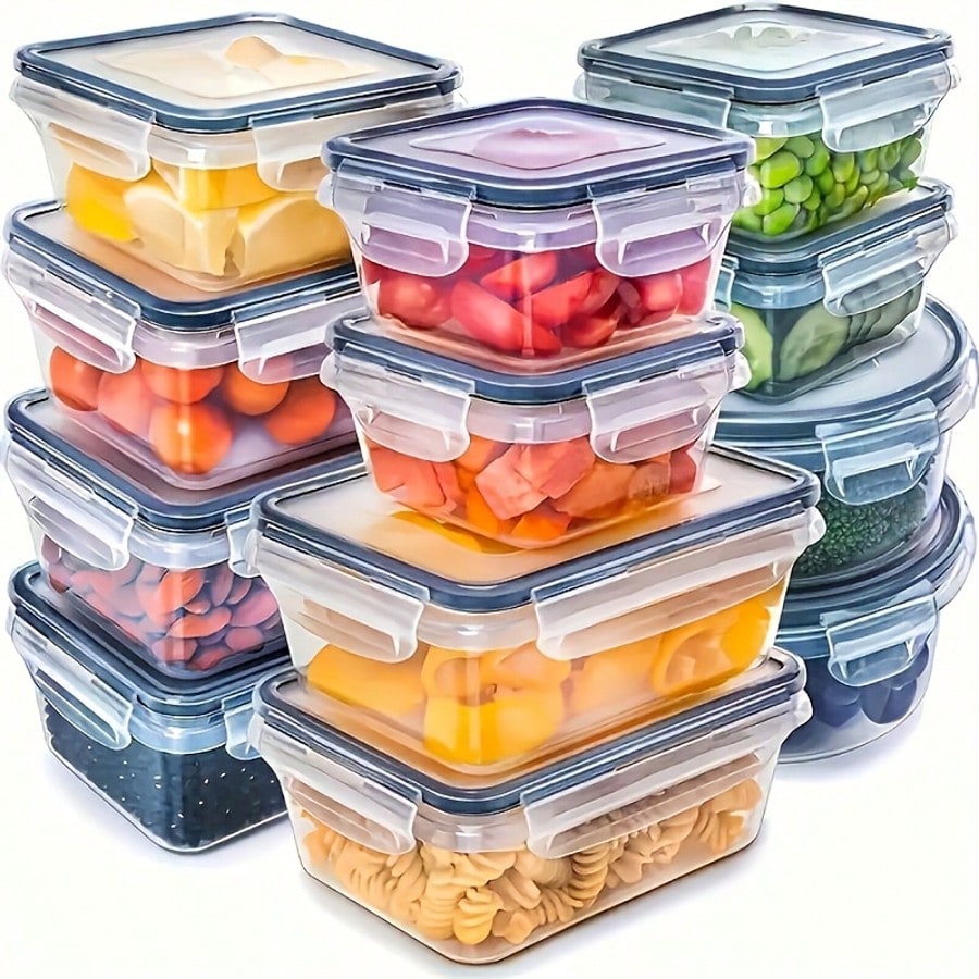 Meal Prep Containers - 24‑Piece Meal Prep Food Containers Set,