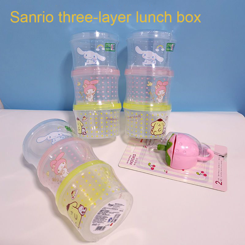 Meal Prep Containers - Kitty Bento Box Set 3 Pieces