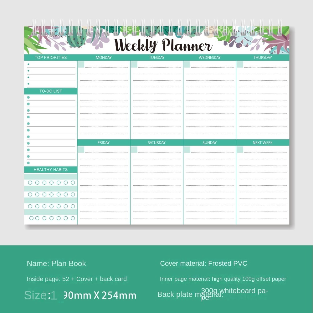 Wide To Do Planner Weekly Plan - Meal Plan Notepad recension och pris