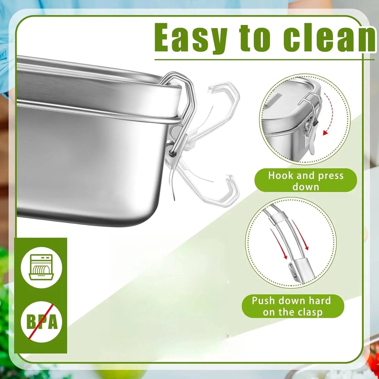 Stainless Steel Lunch Box for  - Meal Prep Kinder recension och pris
