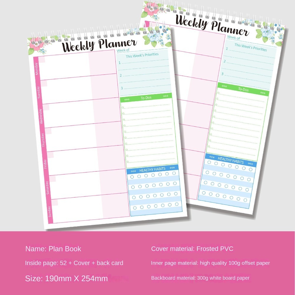 Wide To Do Planner Weekly Plan - Meal Plan Notepad recension och pris