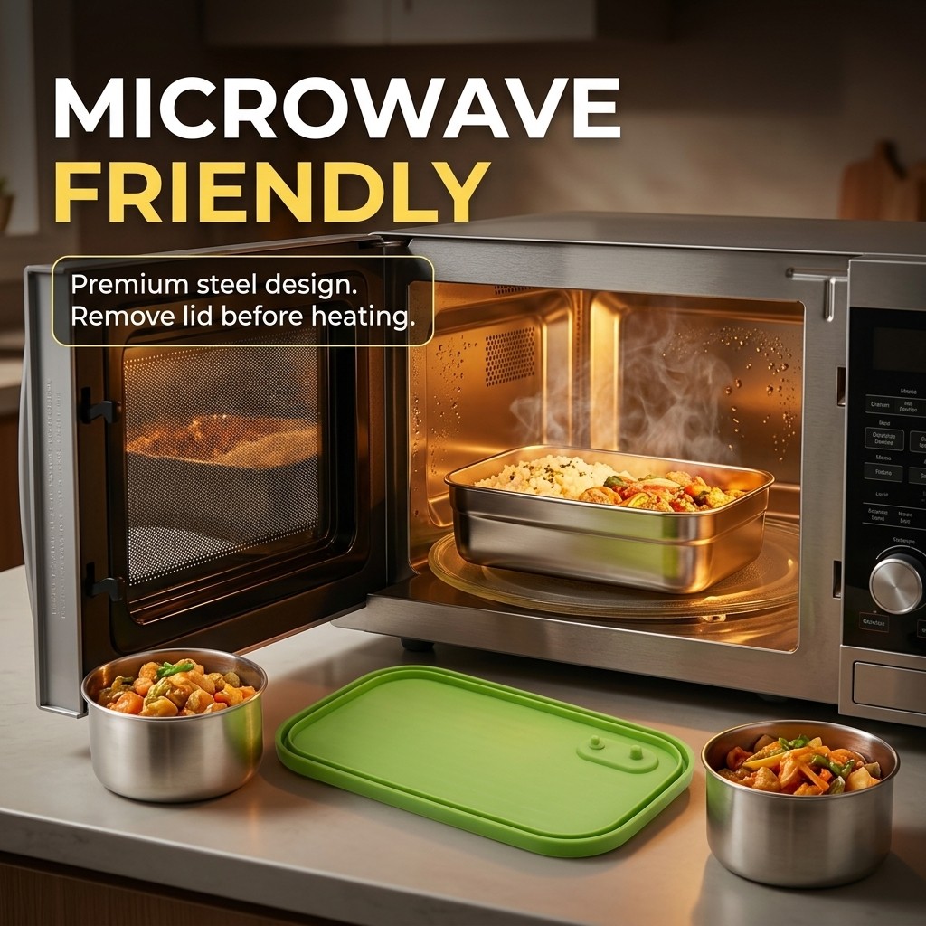 Microwave Safe 304 Stainless S - Meal Prep Kinder recension och pris