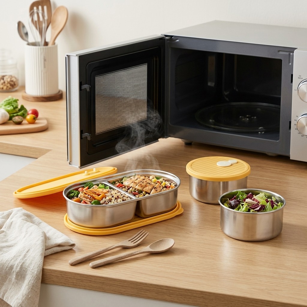Microwavable 304 Stainless Ste - Meal Prep Kinder recension och pris