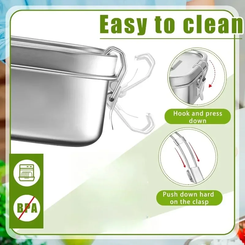 Hot Stainless Steel Lunch Box  - Meal Prep Kinder recension och pris