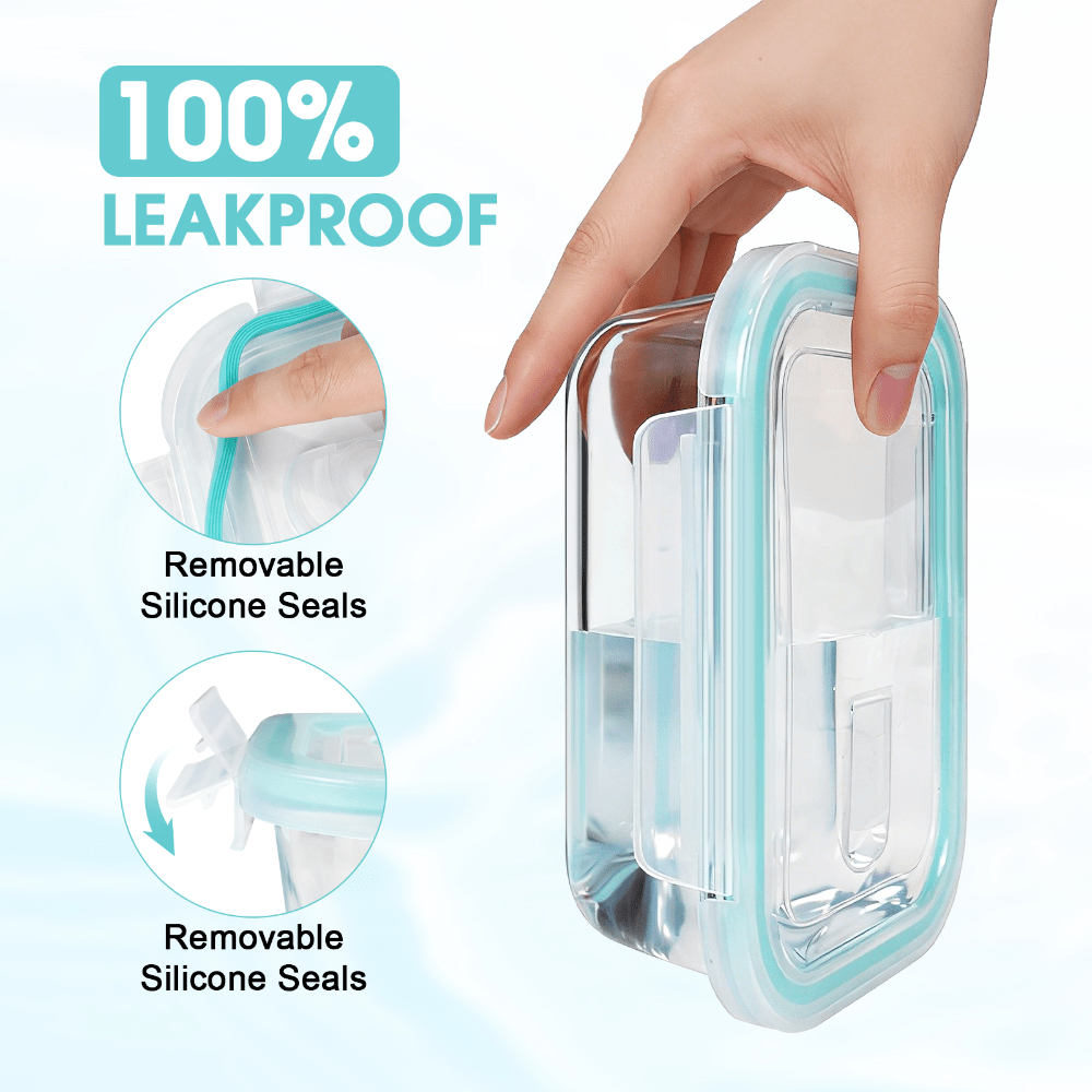 Glass Food Storage Containers  - Meal Prep Glass Containers Oven Safe recension och pris