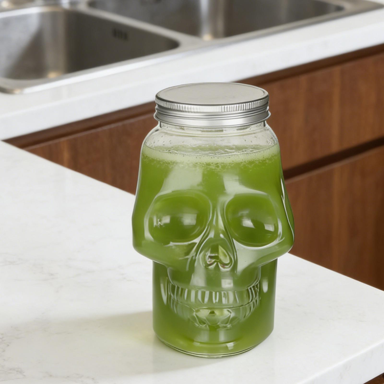 Transparent Skull Jars with Li - Meal Prep Kinder recension och pris