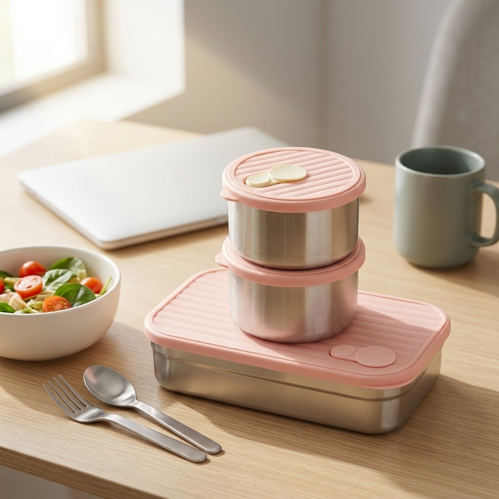 Bento Lunch Box Set Microwave  - Meal Prep Kinder recension och pris