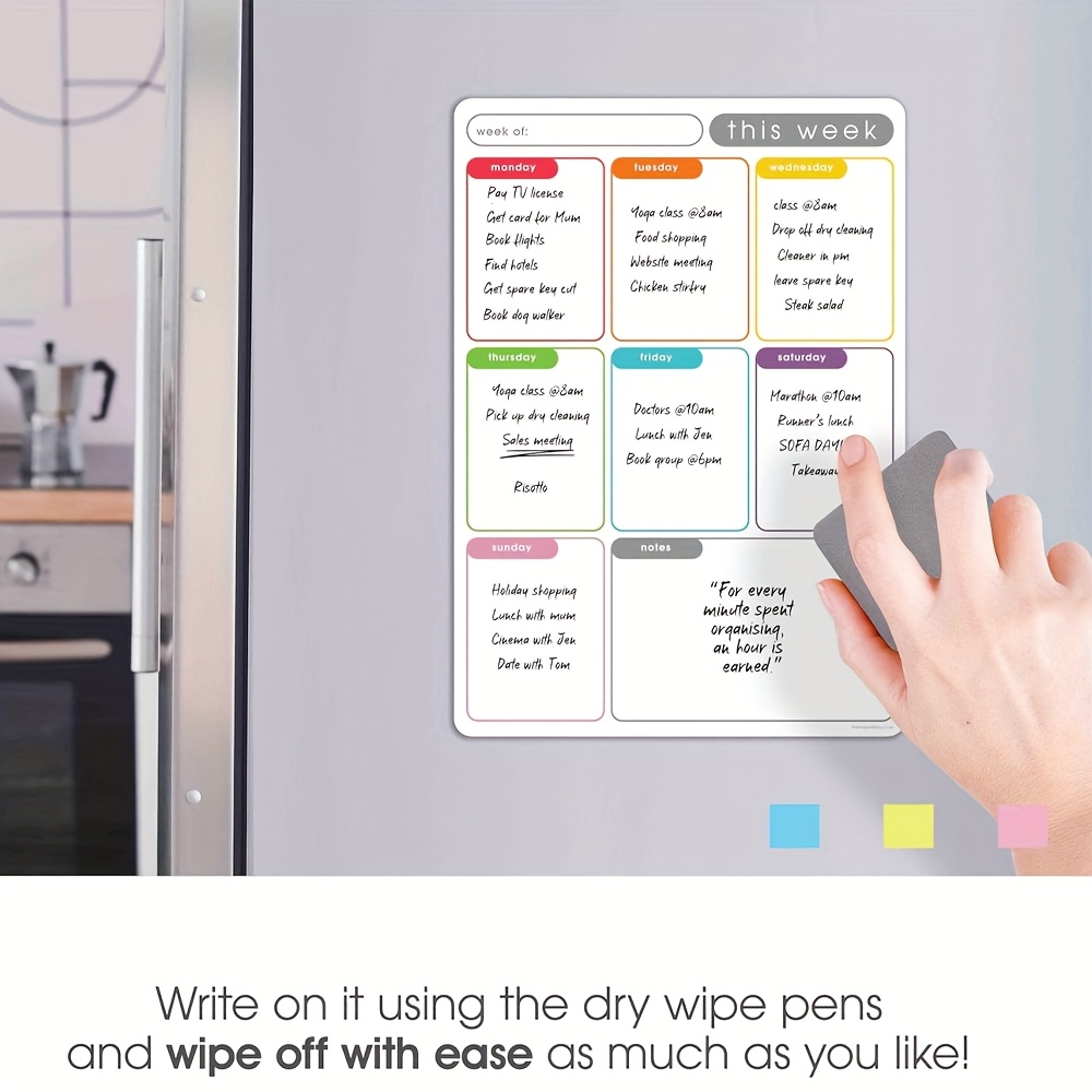 A4 Magnetic Weekly Planner, Er - Meal Plan Notepad recension och pris