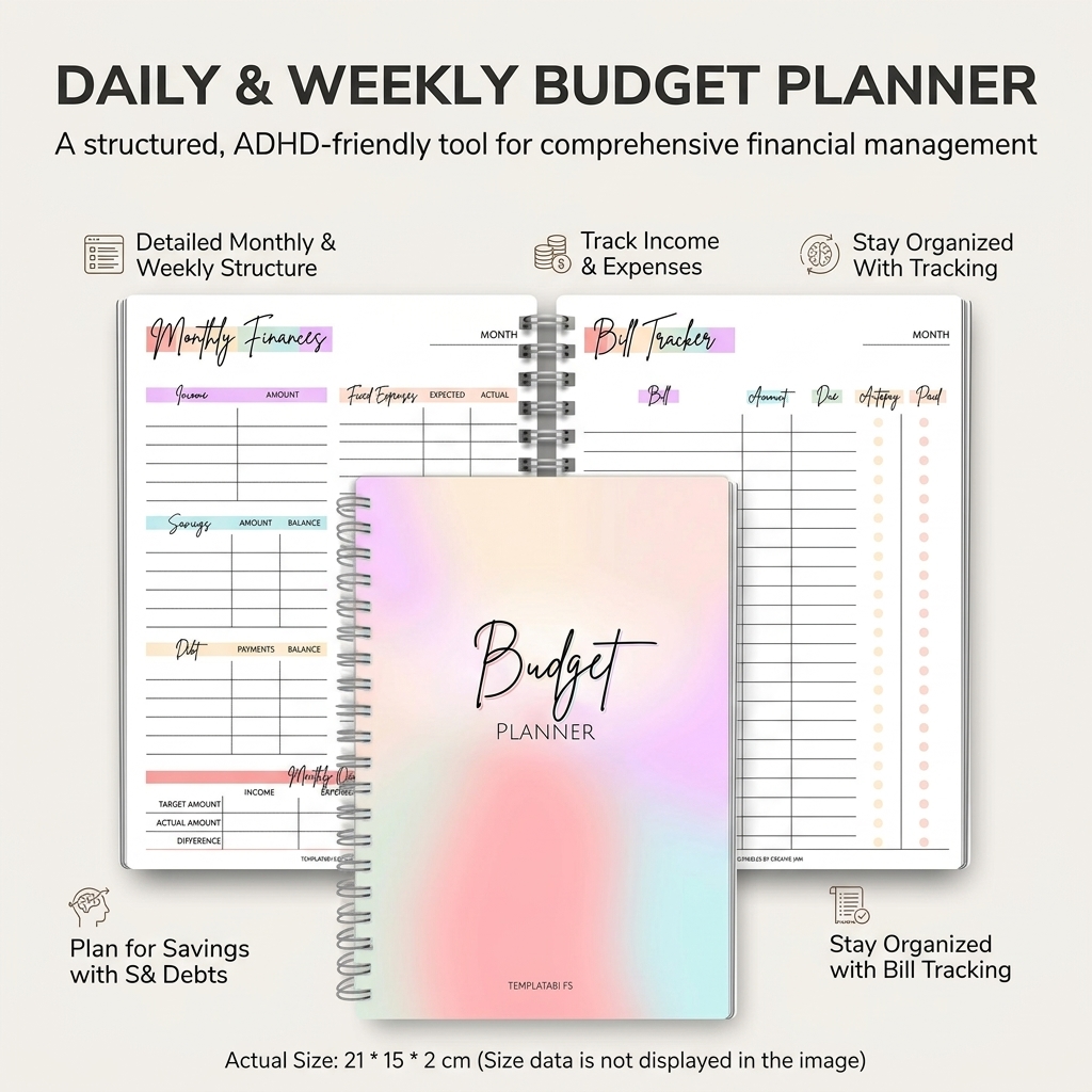 Daily Income and Expense Noteb - Meal Plan Notepad recension och pris