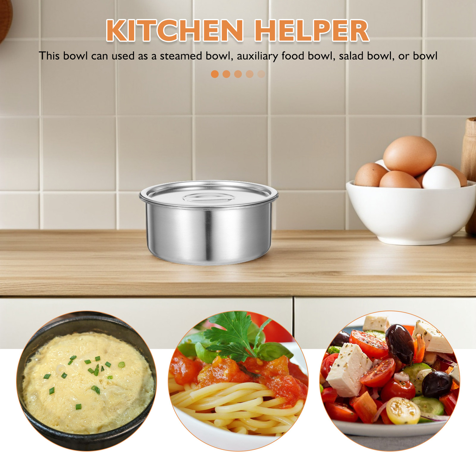 Stainless Steel Steamed Egg Bo - Meal Prep Containers recension och pris