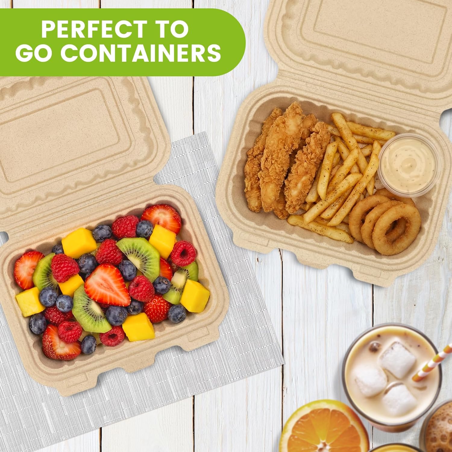 50 Pack 16oz Clamshell Take Ou - Meal Prep Containers recension och pris