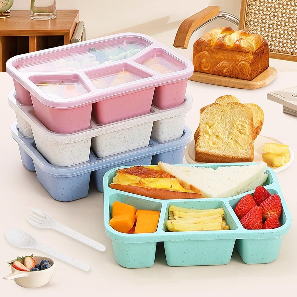 4 Compartments Kids Bento Box  - Meal Prep Kinder recension och pris