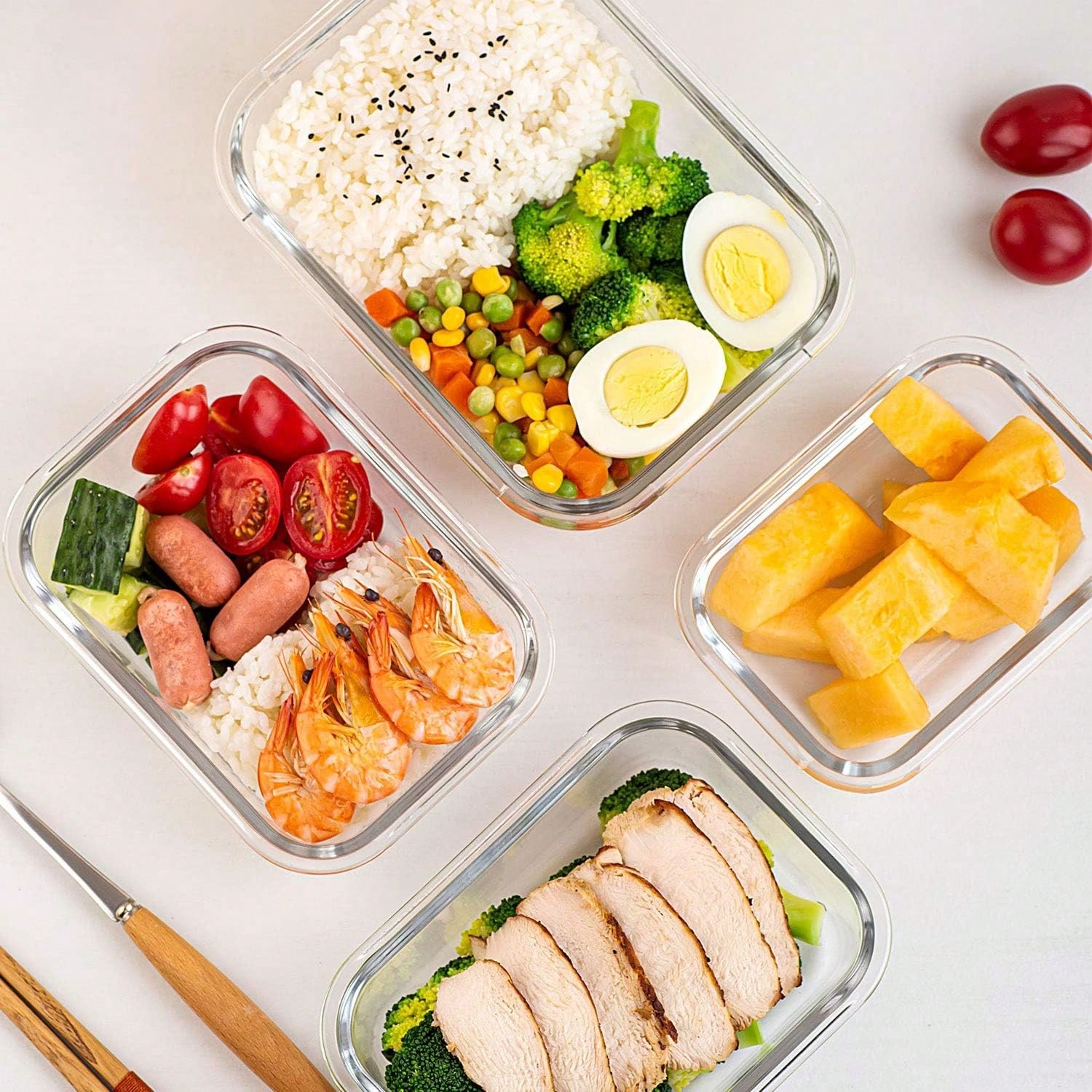 10 Pack Glass Meal Prep Contai - Meal Prep Containers recension och pris