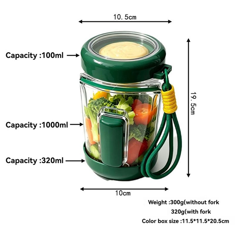 DTA4-For Meal Prep Compatible  - Meal Prep Jar Salad recension och pris