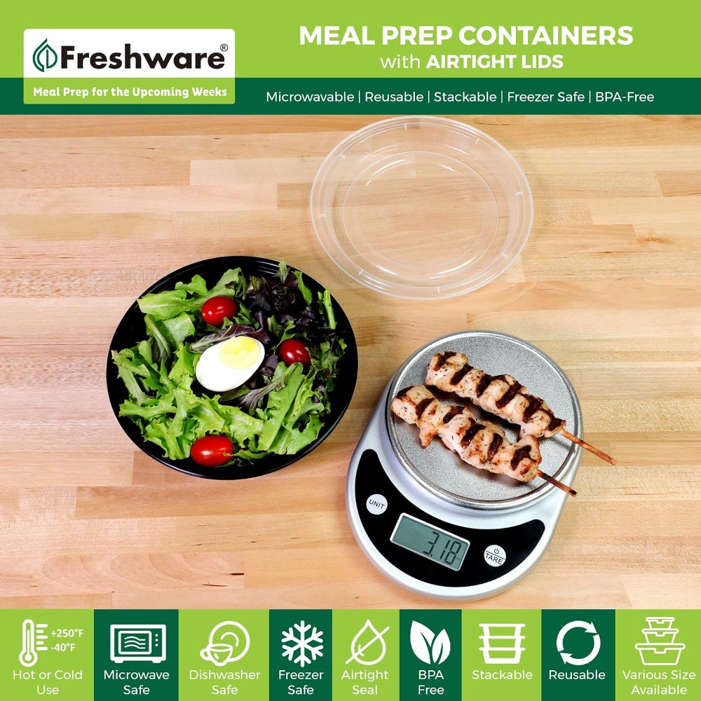 Meal Prep Containers with Lids - Meal Prep Containers recension och pris