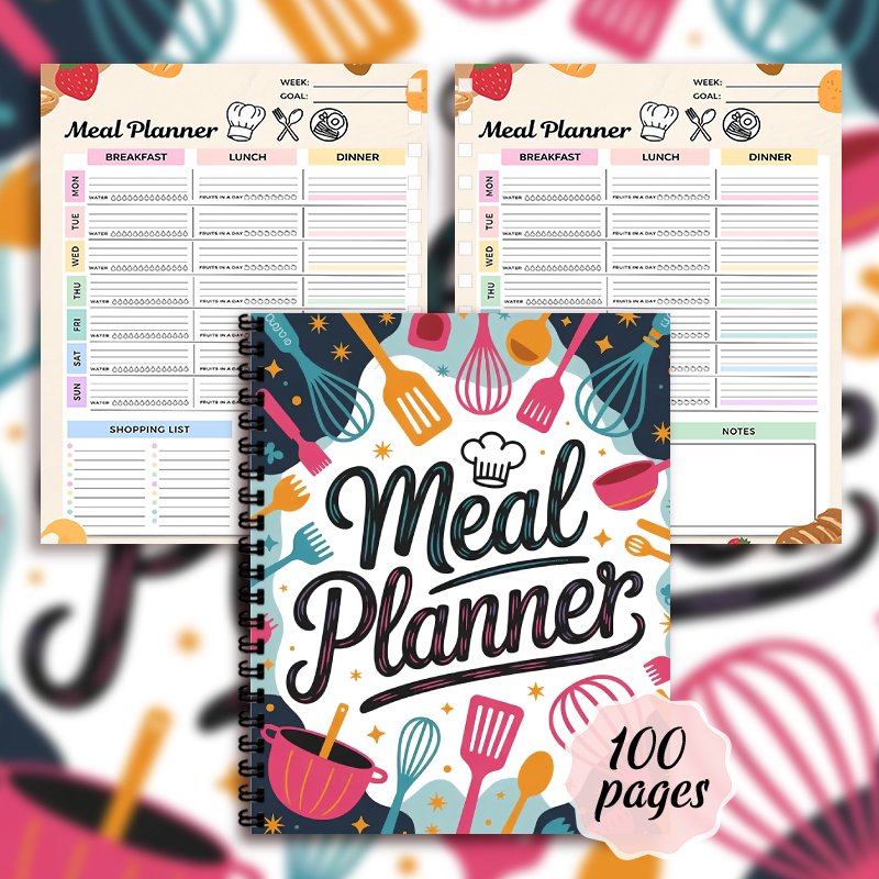 Meal Planner Notebook, Weekly  - Meal Plan Notepad recension och pris
