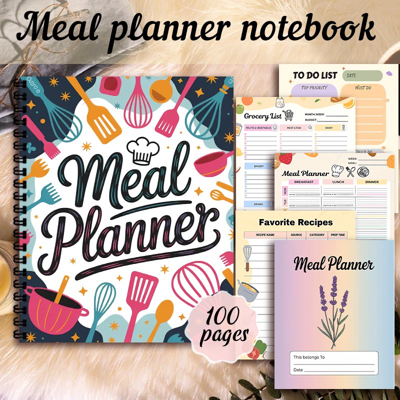 Meal Planner Notebook, Weekly  - Meal Plan Notepad recension och pris