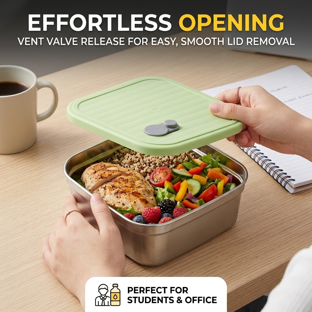 Microwavable 304 Stainless Ste - Meal Prep Kinder recension och pris