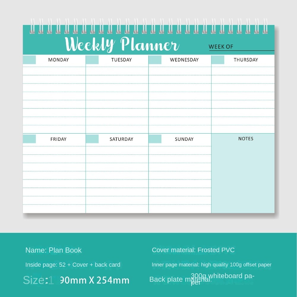 Wide To Do Planner Weekly Plan - Meal Plan Notepad recension och pris