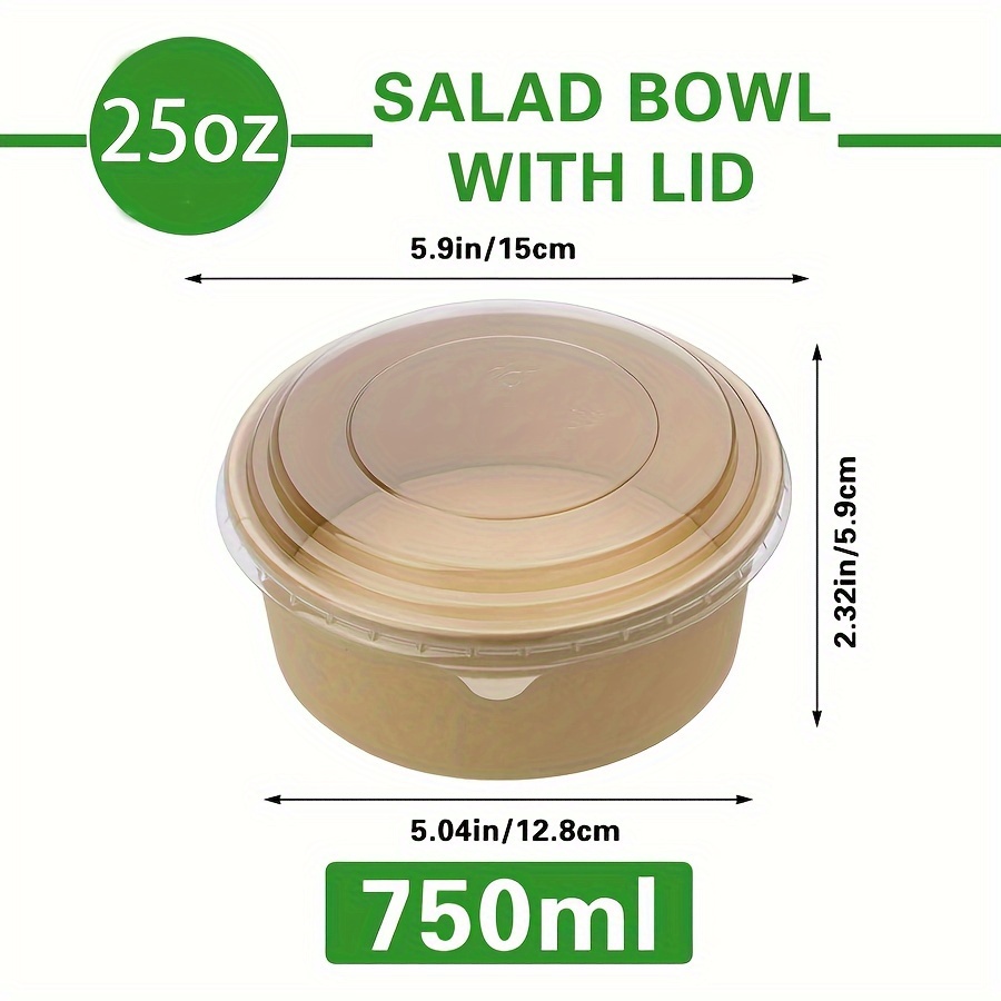 25Oz/750Ml 25/50 Pack Paper Bo - Meal Prep Containers recension och pris