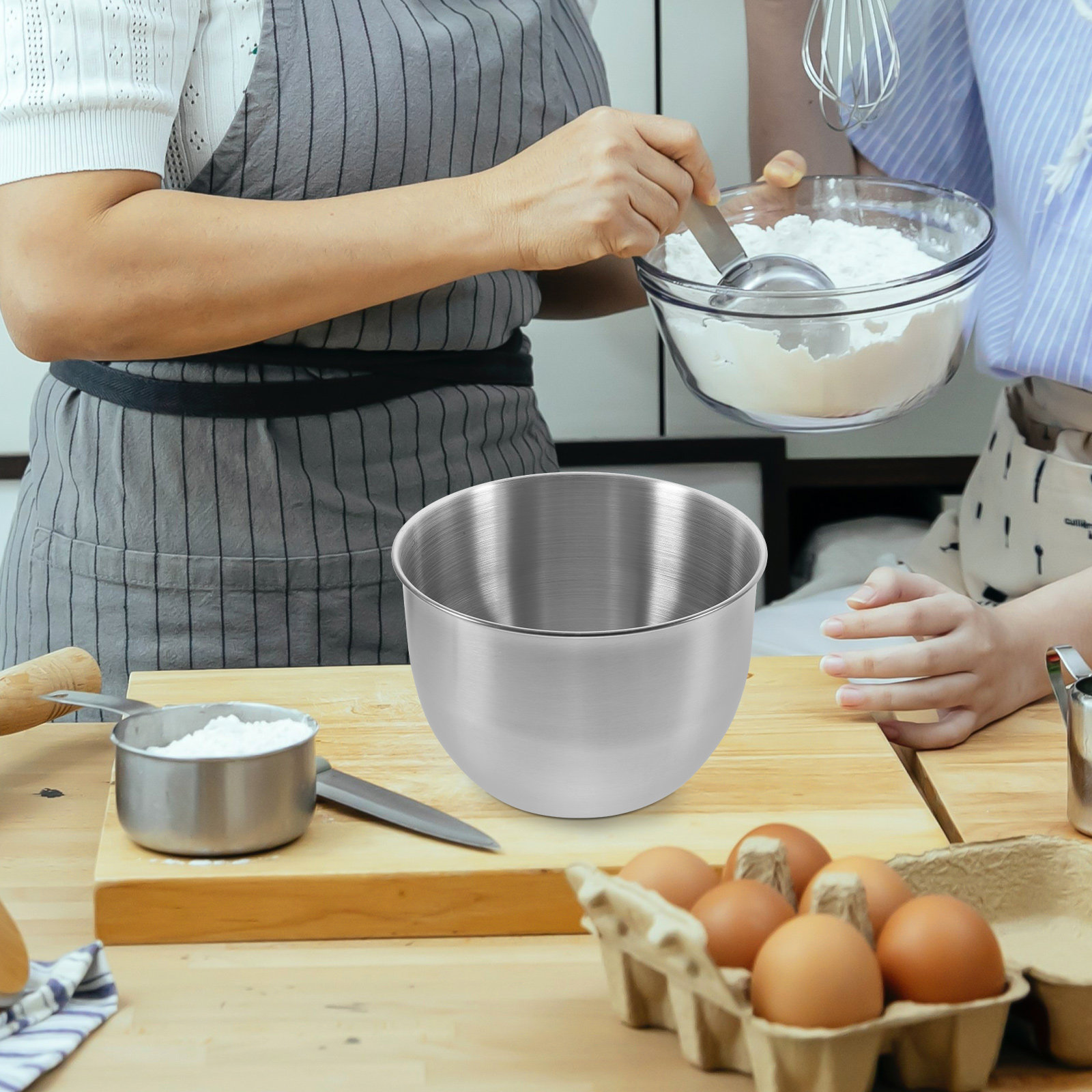Deep Stainless Steel Mixing Bo - Meal Prep Usa recension och pris