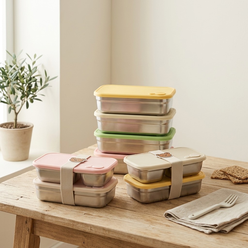 304 Stainless Steel Bento Lunc - Meal Prep Kinder recension och pris