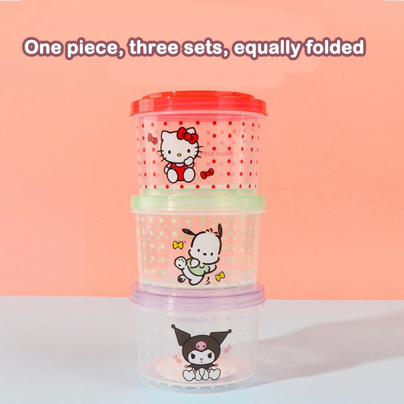 Kitty Bento Box Set 3 Pieces C - Meal Prep Containers recension och pris